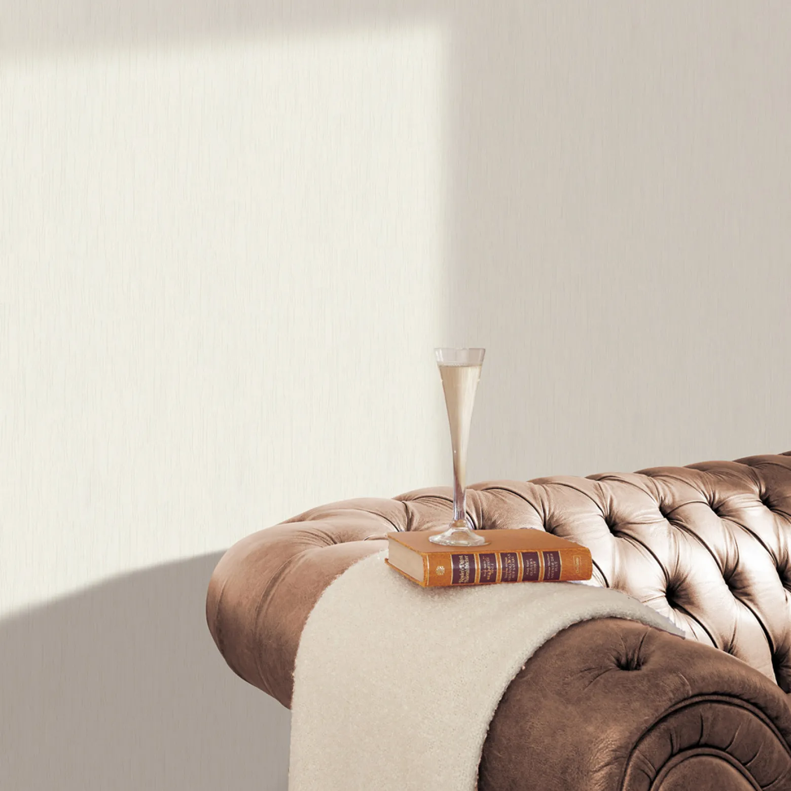 Vliestapete Linien Abstrakt Creme Beige Glitzer 10351-14