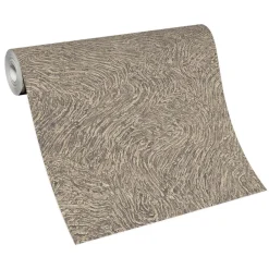 Vliestapete Linien Abstrakt Taupe Gold Metallic 10303-37