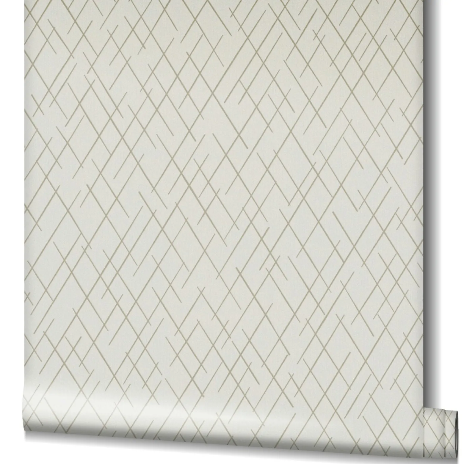 Vliestapete Linien Rauten Beige Gold Metallic 82407