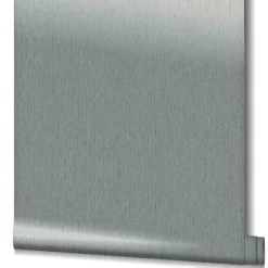 Vliestapete Linien Seiden-Optik Metallic grau-silber 32625