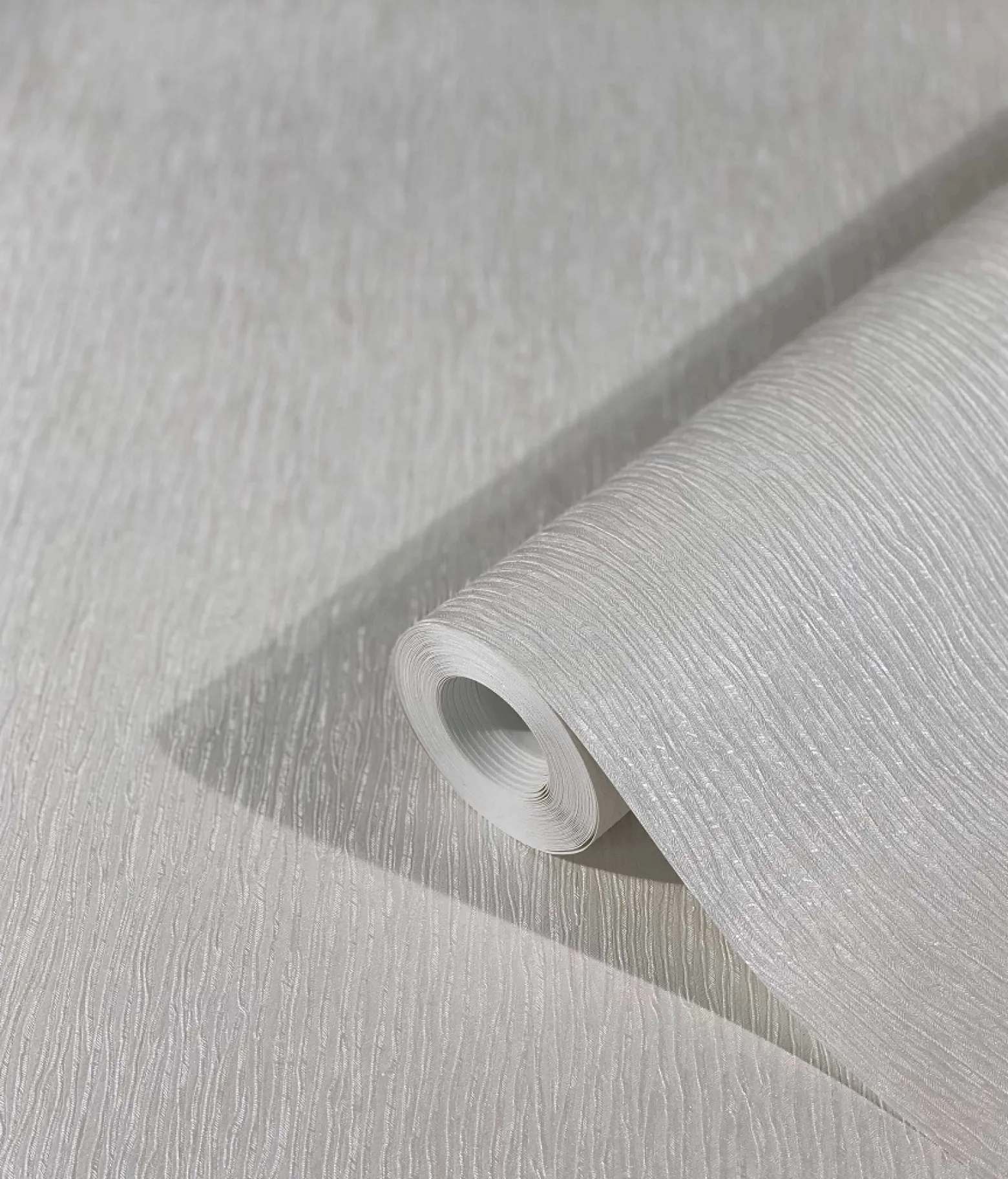 Vliestapete Linien Seiden-Optik Metallic weiß grau 32621