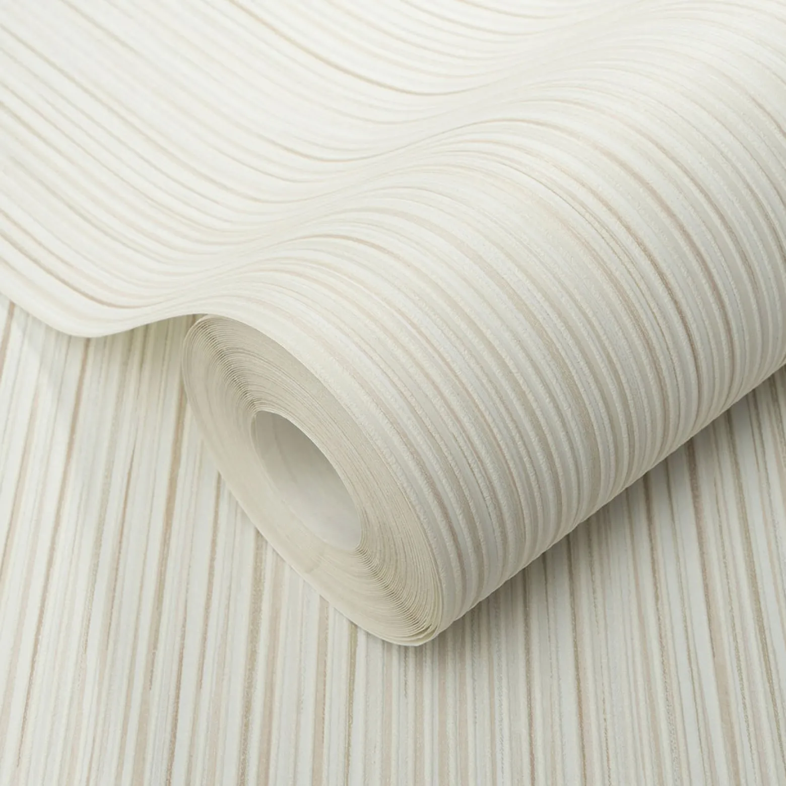 Vliestapete Linien Struktur Creme Beige Weiß 10533-02