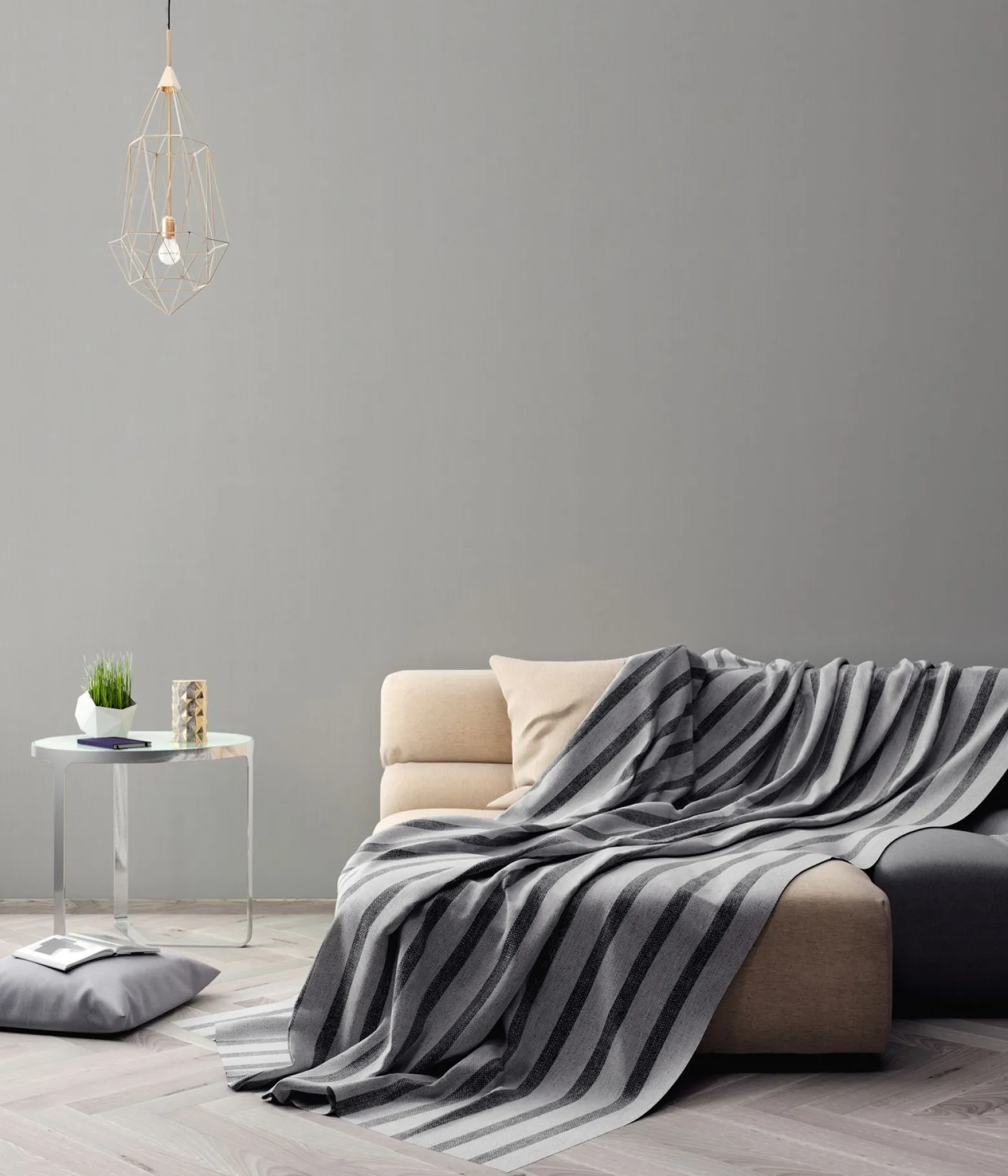 Vliestapete Linien Uni grau AS Creation 7855-72