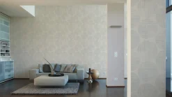 Vliestapete livingwalls Creation grau Glitzer 3032-57