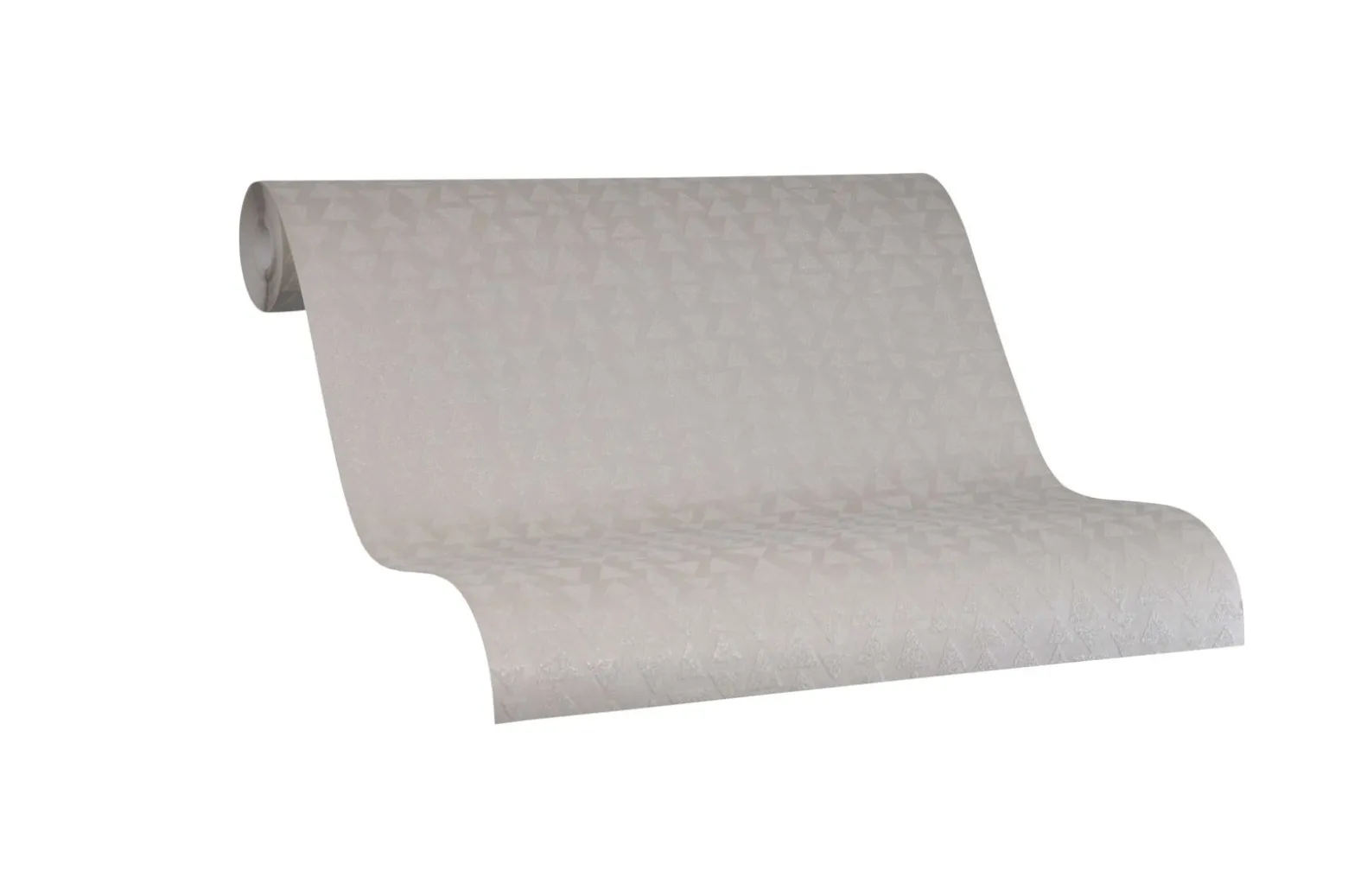 Vliestapete Marburg Dreiecke beige metallic 84861