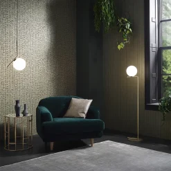 Vliestapete Marburg Dreiecke platin gold metallic 84859