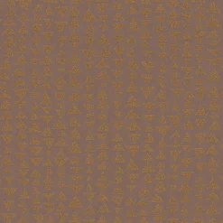 Vliestapete Marburg Dreiecke rot-braun metallic 84863