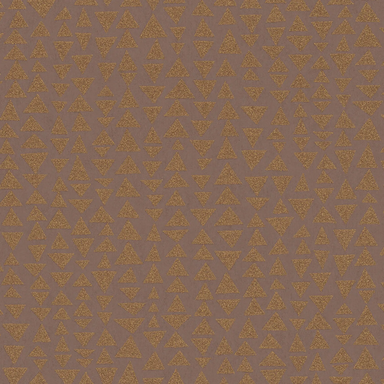 Vliestapete Marburg Dreiecke rot-braun metallic 84863