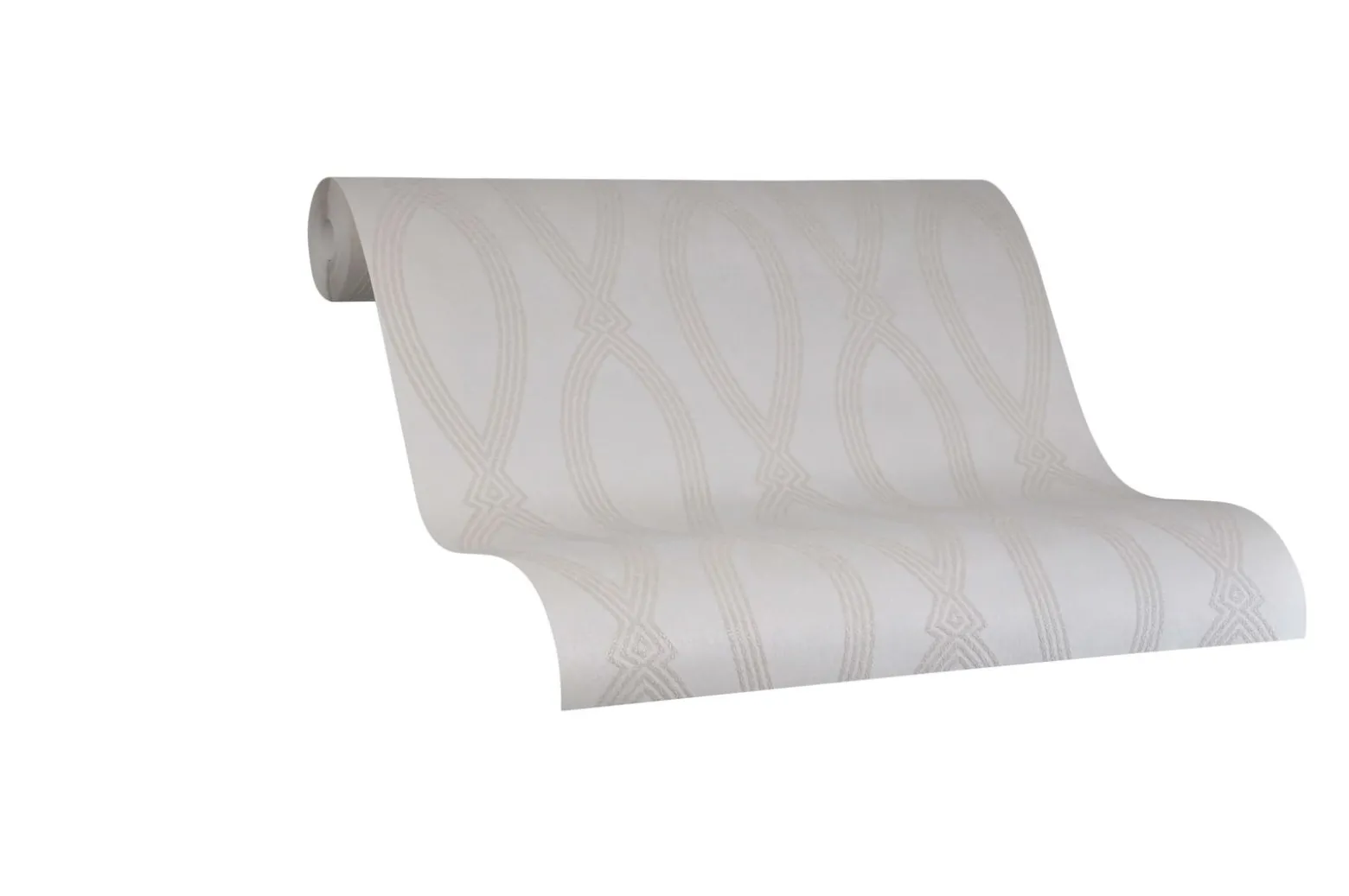 Vliestapete Marburg Ikat Grafik creme metallic 84847