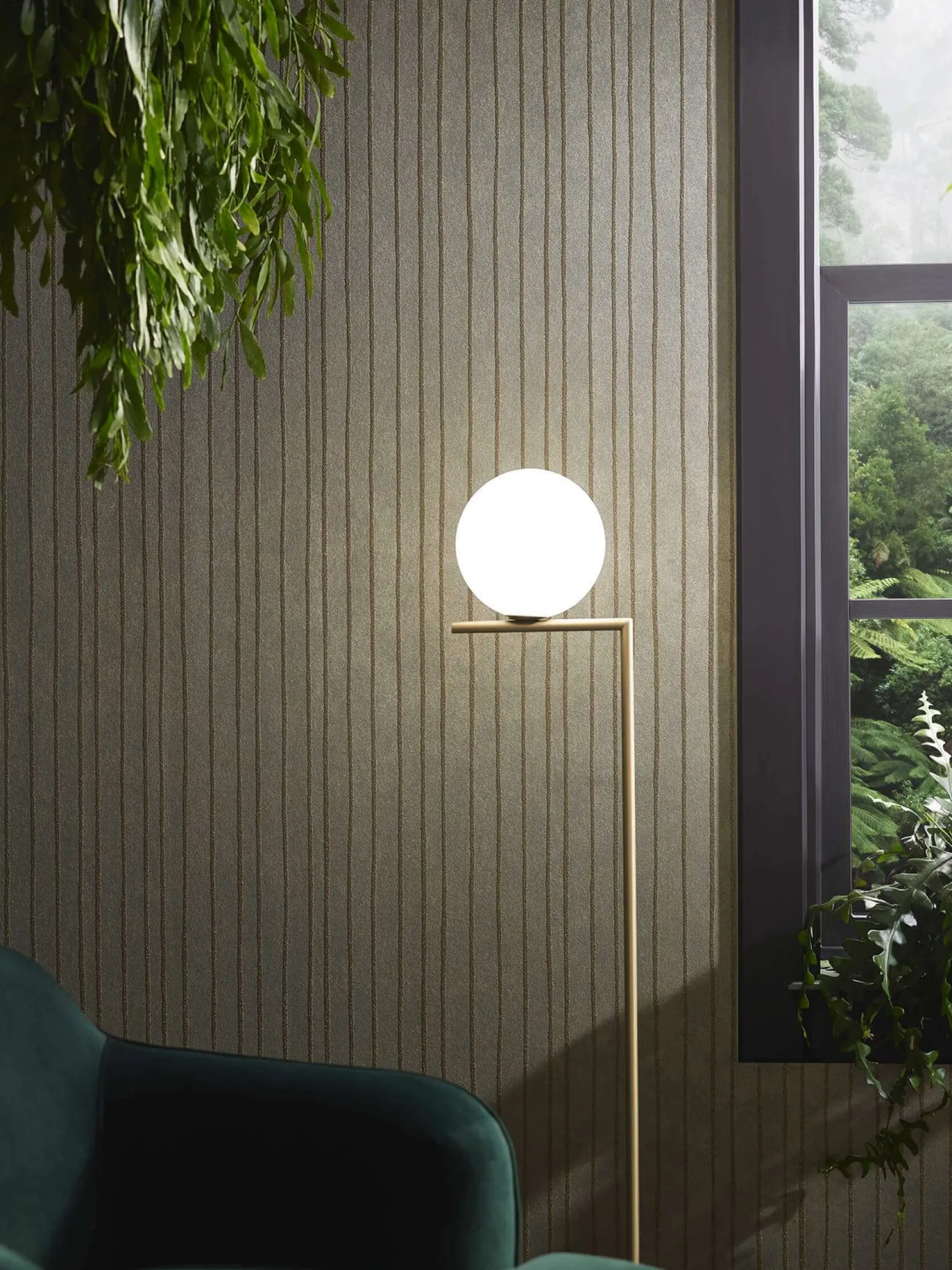 Vliestapete Marburg Streifen platin gold metallic 84857