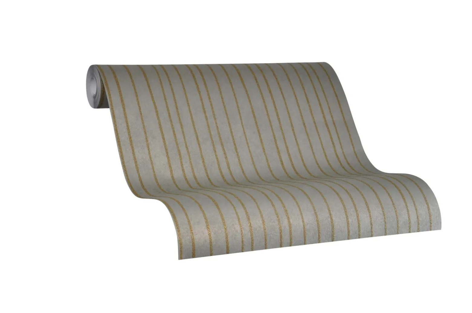 Vliestapete Marburg Streifen platin gold metallic 84857