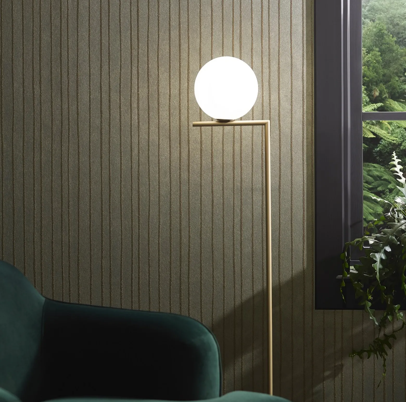 Vliestapete Marburg Streifen platin gold metallic 84857