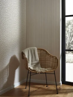 Vliestapete Marburg Streifen creme metallic 84850