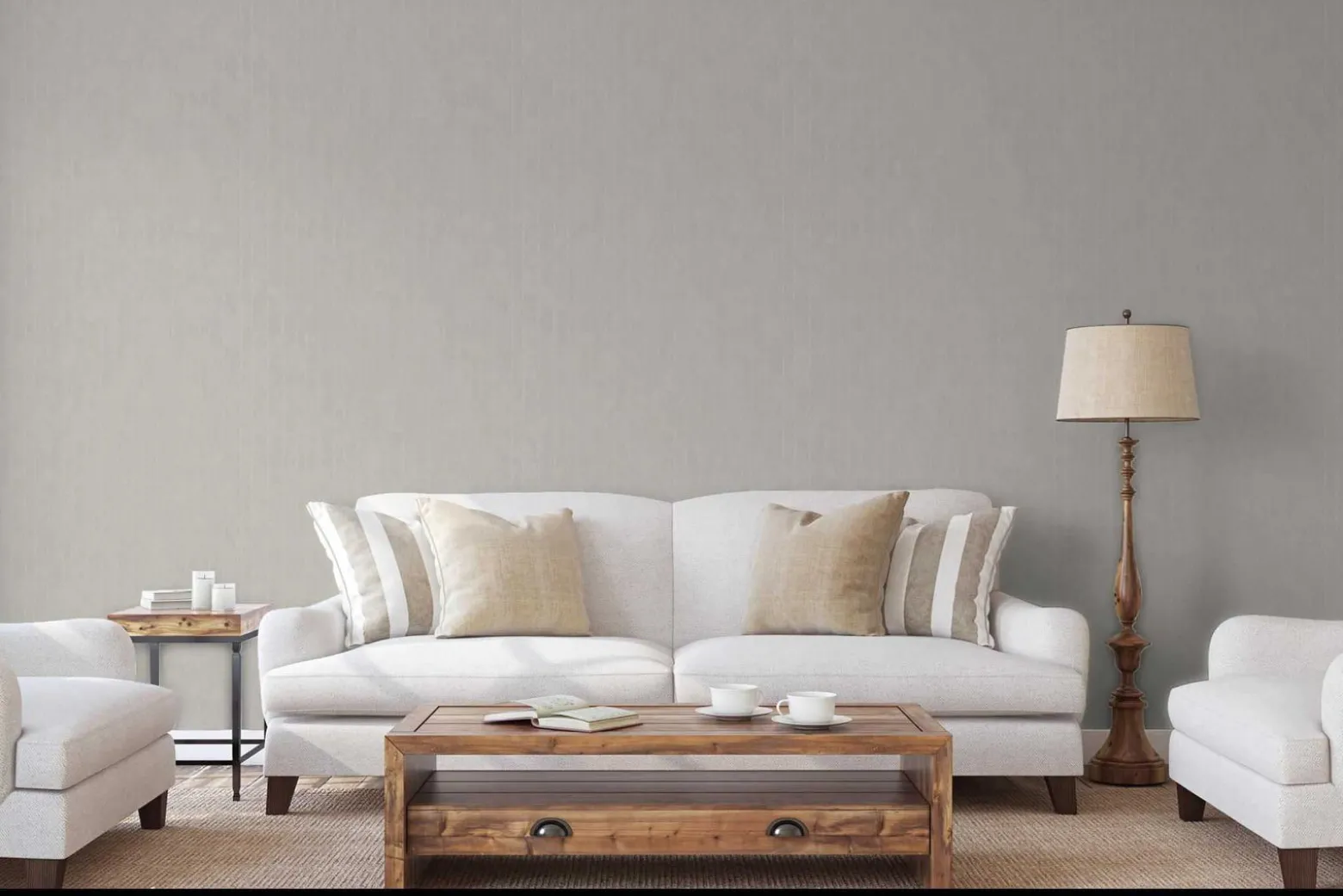 Vliestapete Marburg Streifen beige metallic 84862