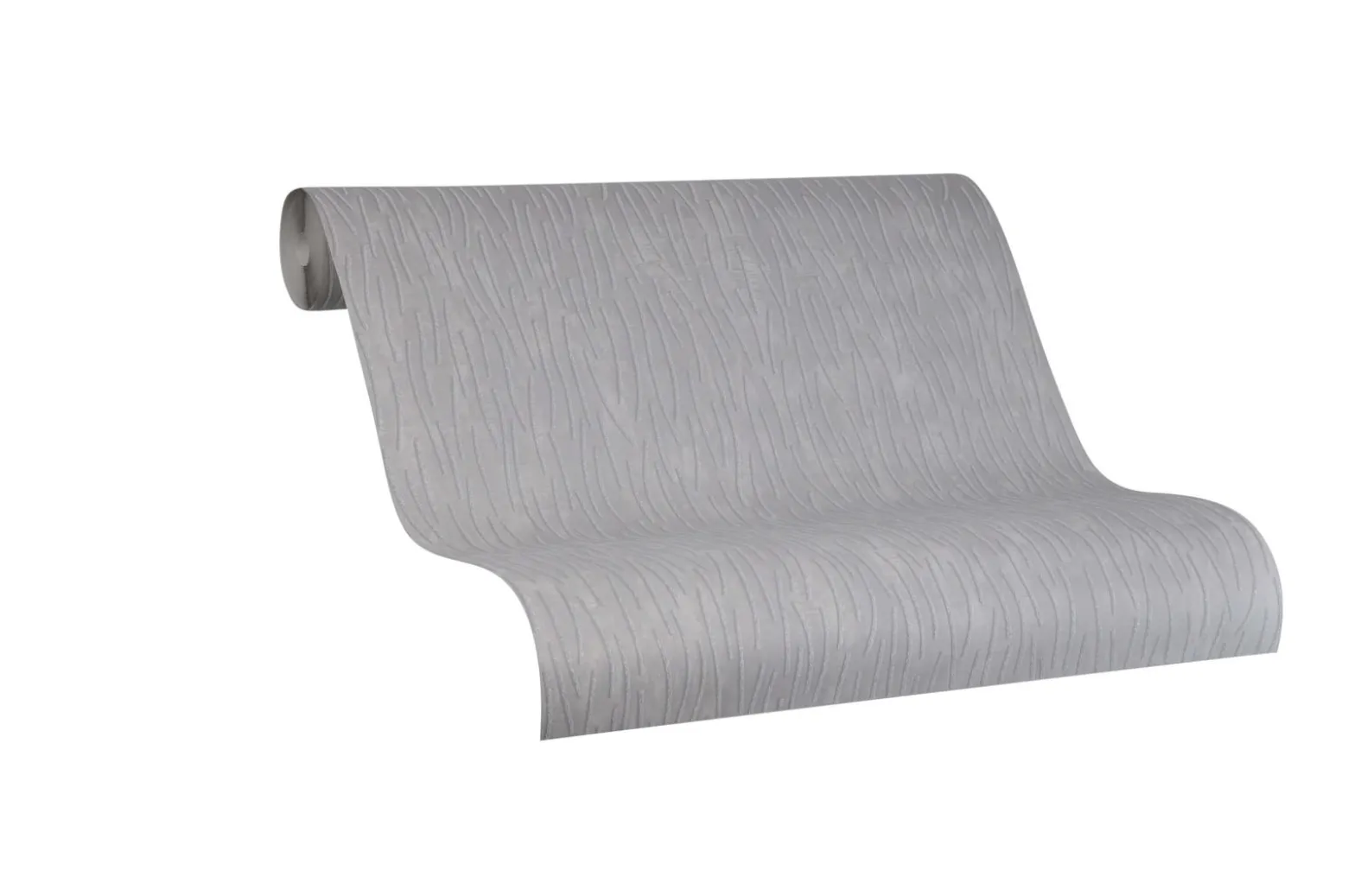 Vliestapete Marburg Striche grau metallic 84877