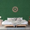 Vliestapete Marburg Striche grün braun metallic 84871