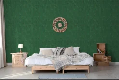 Vliestapete Marburg Striche grün braun metallic 84871