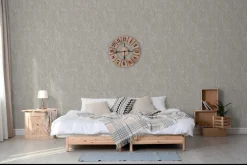 Vliestapete Marburg Striche beige grau metallic 84875