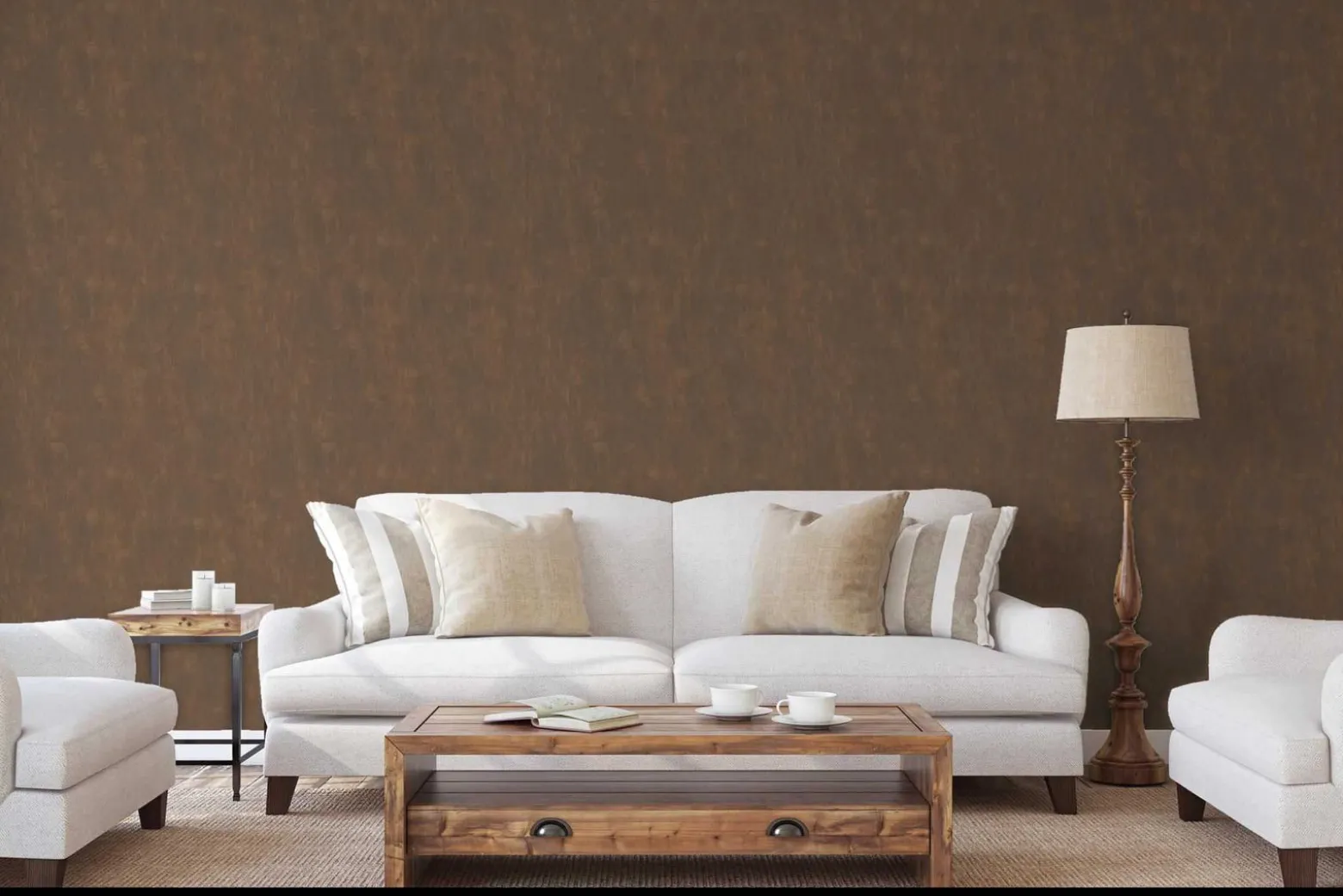 Vliestapete Marburg Struktur bronze metallic 84870