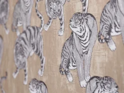 Vliestapete Marburg Tiger beige grau metallic 84874