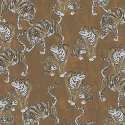 Vliestapete Marburg Tiger braun weiß metallic 84867