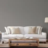 Vliestapete Marburg Uni Meliert grau metallic 84854