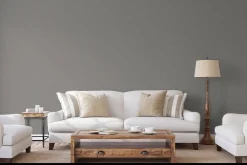 Vliestapete Marburg Uni Meliert grau metallic 84854
