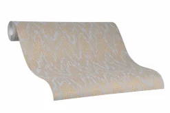Vliestapete Marburg Zick-Zack Abstrakt gold 84895