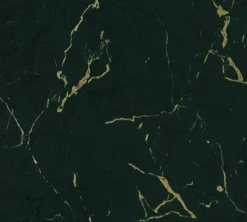 Vliestapete Marmor Muster dunkelgrün gold Glanz 37855-5