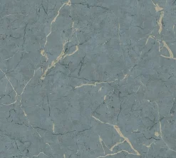 Vliestapete Marmor Muster grau-blau beige Glanz 37855-1
