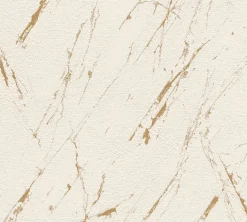 Vliestapete Marmor Optik Beige Gold Metallic 39336-4
