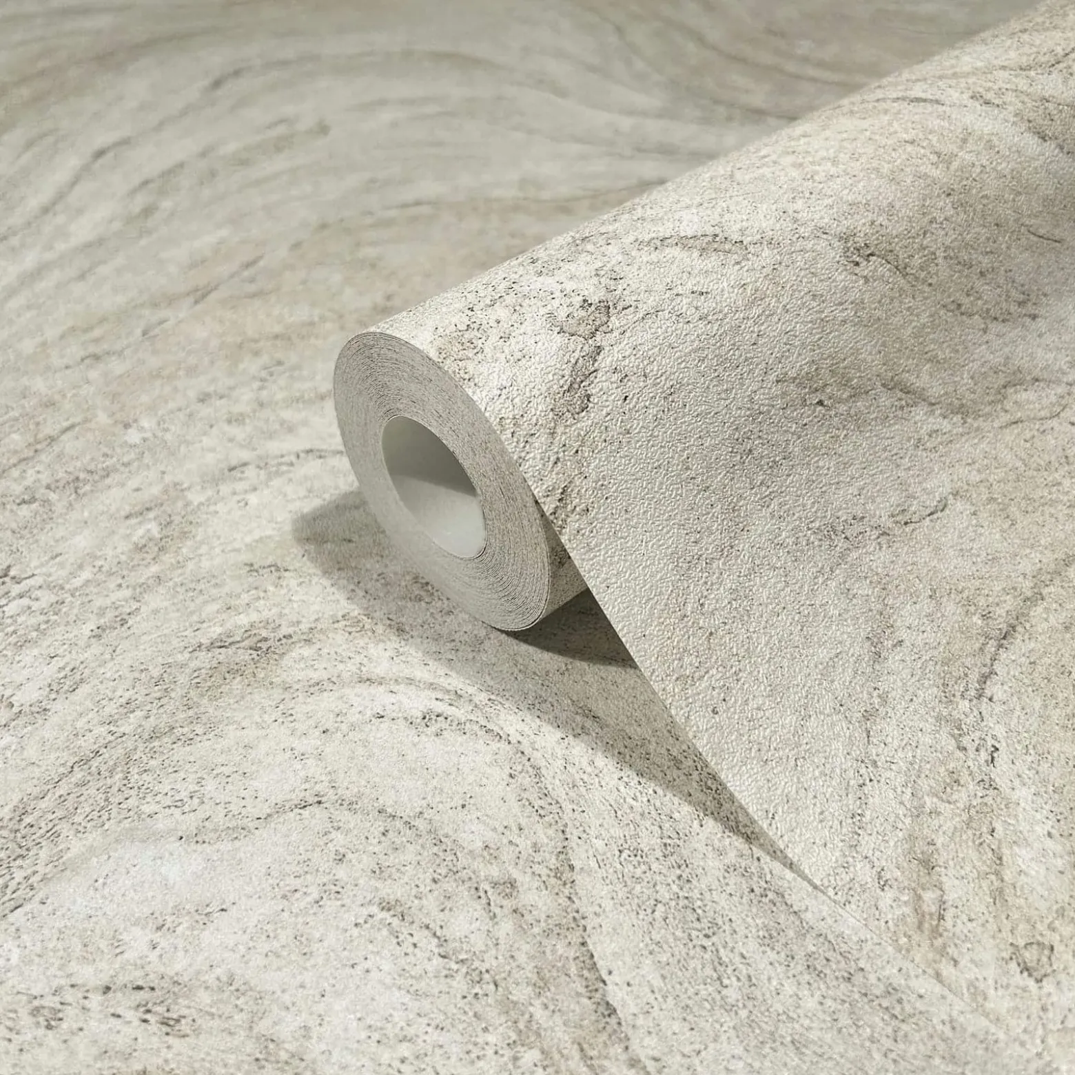 Vliestapete Marmoroptik Wellen Beige Grau 45757