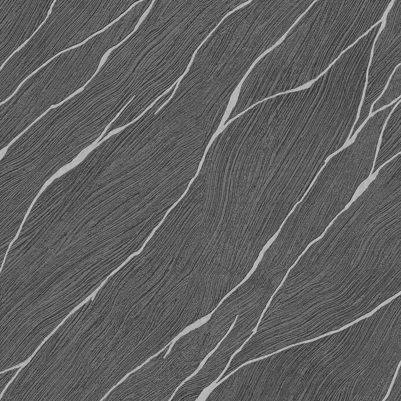 Vliestapete Maserung Schwarz Silber Metallic 10440-15