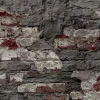 Vliestapete Mauer Vintage Rot Grau WL3303
