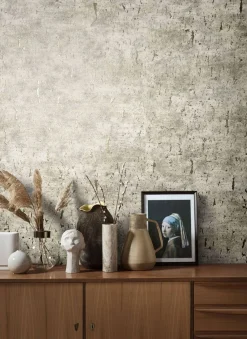 Vliestapete Meliert braun-beige Metallic 85765