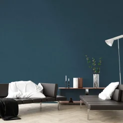 Vliestapete meliertes Uni blau 37431-5