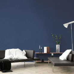 Vliestapete meliertes Uni blau grau 37431-3