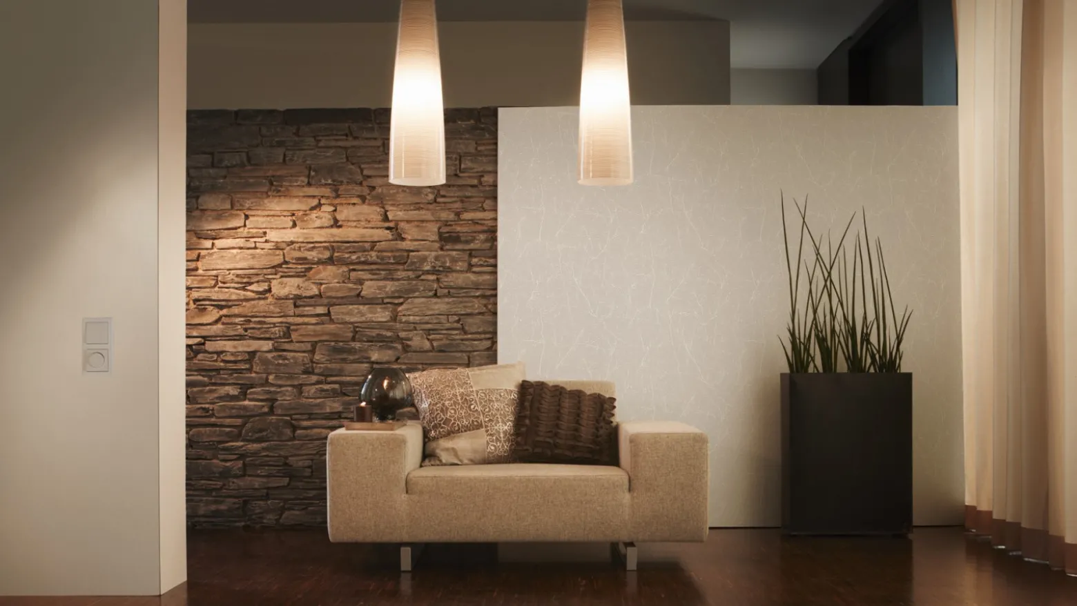 Vliestapete Meliert grau livingwalls Hygge 2982-94