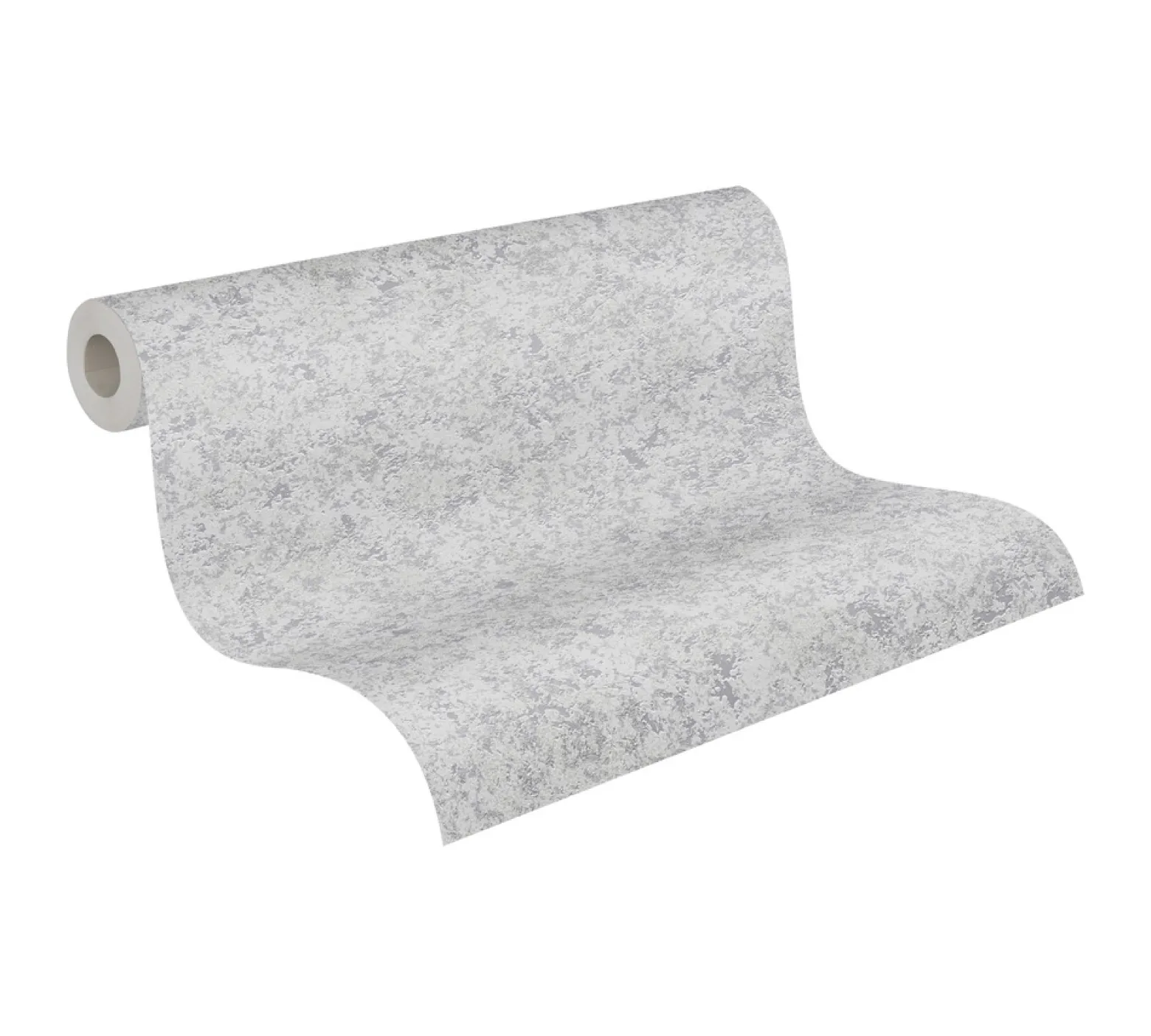 Vliestapete Meliert Metallic grau silber 3777-22