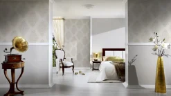 Vliestapete Meliert Struktur grau livingwalls 30688-9