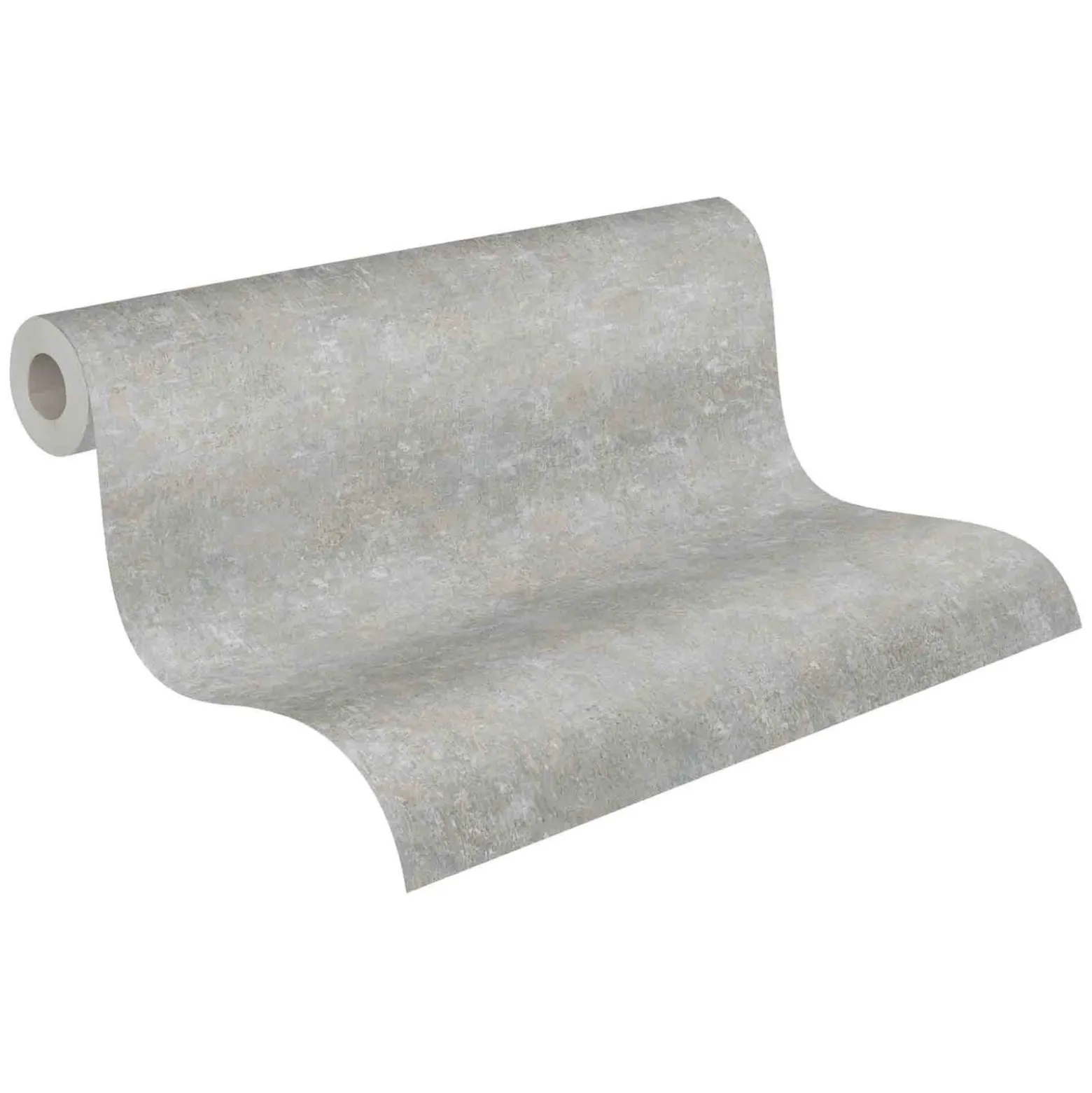 Vliestapete meliert Uni grau-blau braun 37655-7