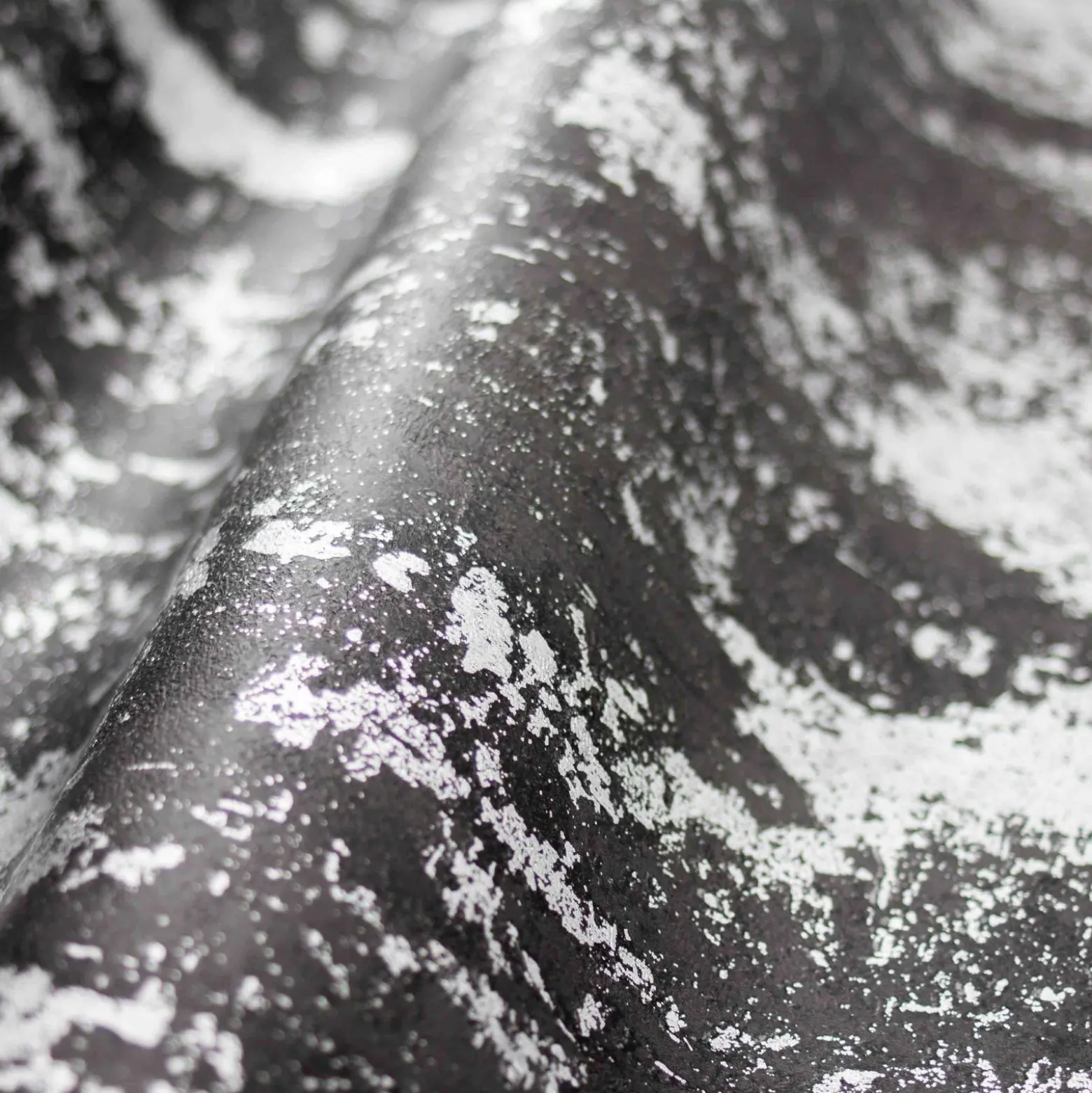 Vliestapete Metallic Anthrazit Silber HOMEFACTO:RI
