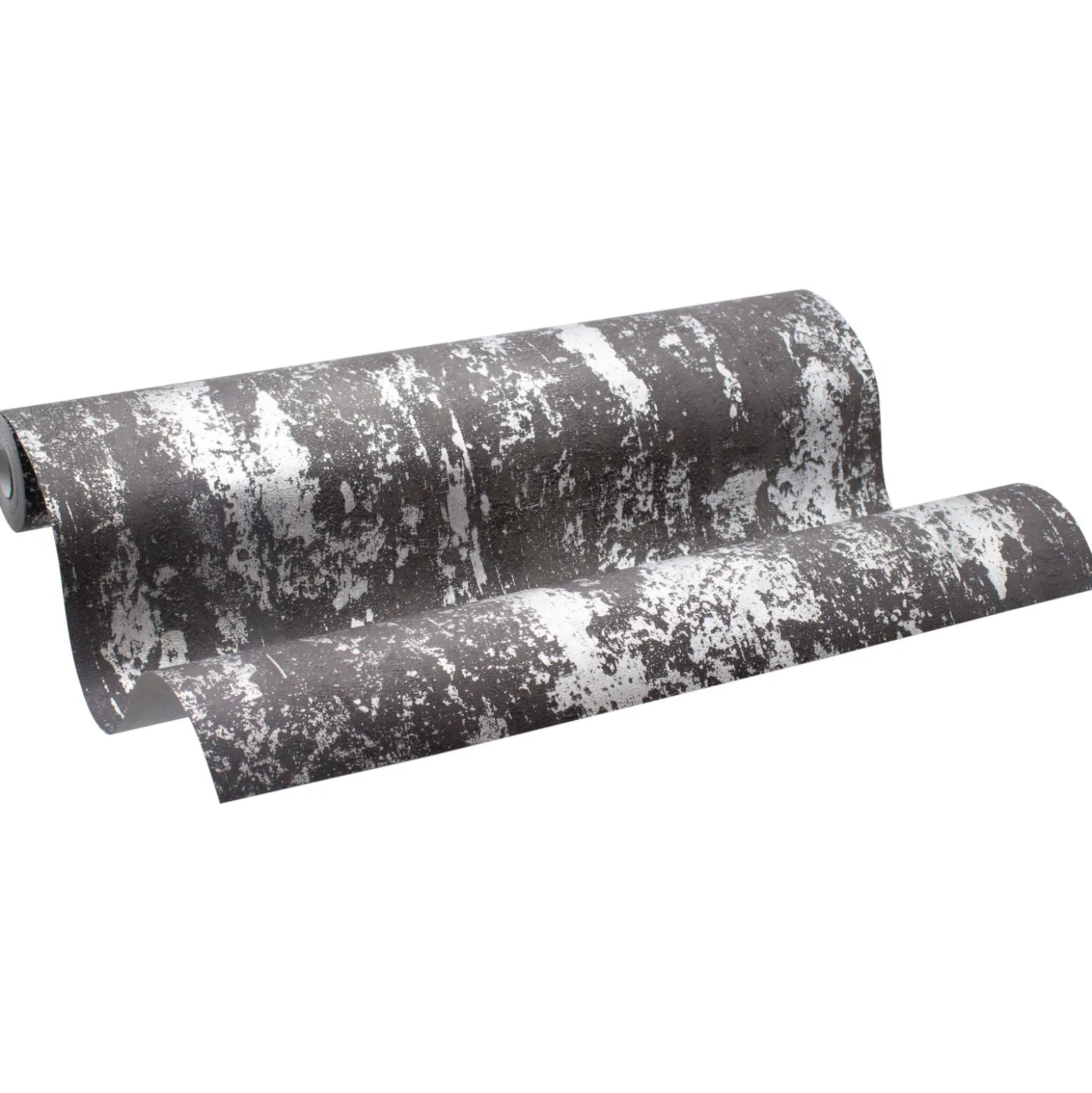 Vliestapete Metallic Anthrazit Silber HOMEFACTO:RI