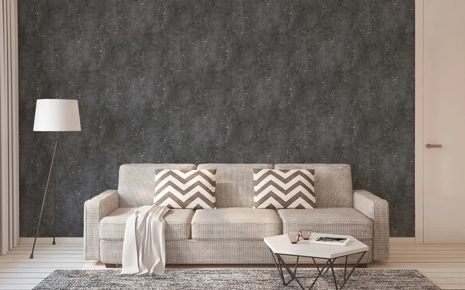 Vliestapete Metallic Beton-Optik AS Creation 37840