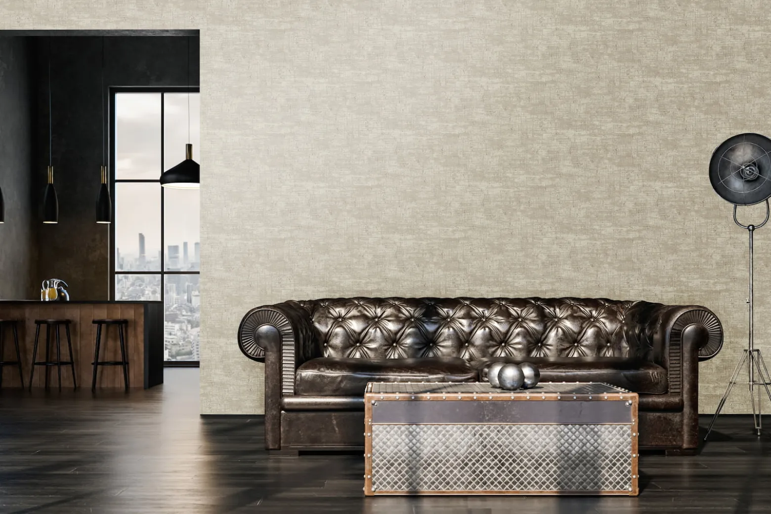 Vliestapete Metalloptik Beige Gold Metallic 39657-5