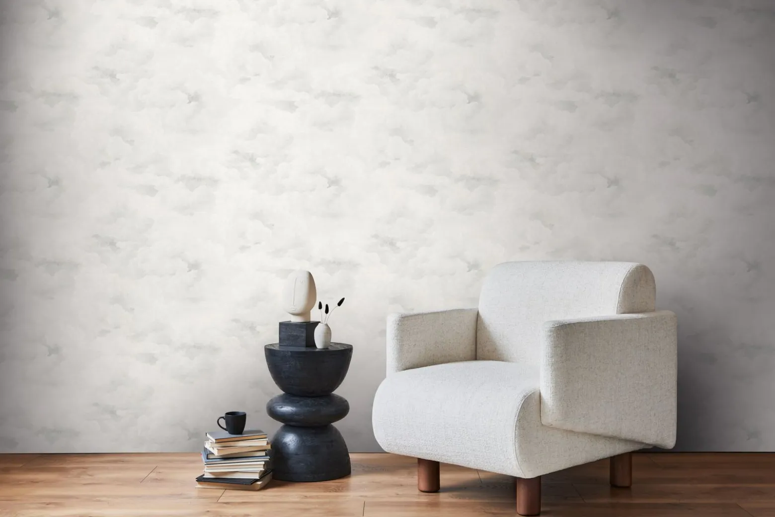 Vliestapete Michalsky Himmel Wolken Grau Creme 39985-5