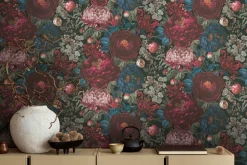 Vliestapete Michalsky Rosen Rot Grün Blau 39979-1