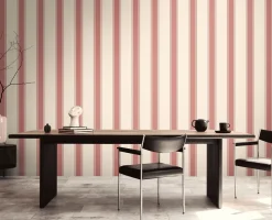 Vliestapete Michalsky Streifen Rot Creme 39983-1