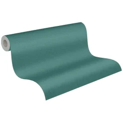 Vliestapete Michalsky Uni Leinenoptik Petrol 39988-5