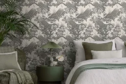 Vliestapete Michalsky Vögel Tropisch Beige Grau 39982-3